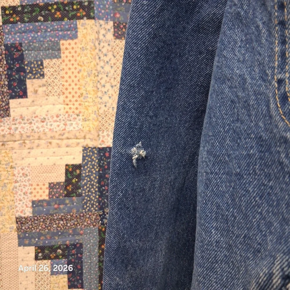 Vintage Lee Riders Sanforized 1970s Jacket Size 42 - Large Denim Trucker 101J